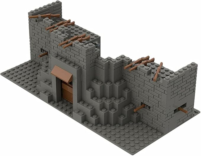 Lemess Military Fortress Building Set Military Fort Building Blocks WW2 Scene Building Blocks Set