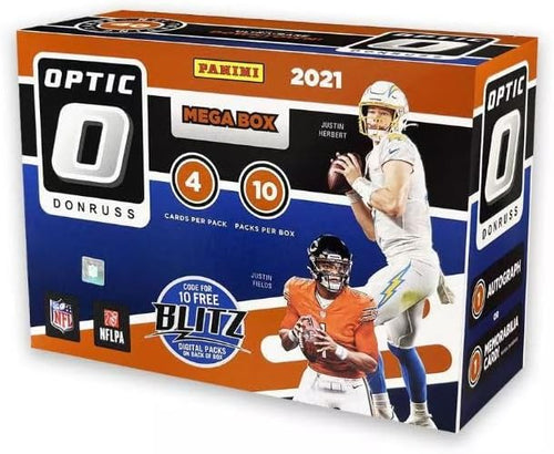 2021 Panini NFL Donruss Optic Football Mega Box - 1 Autograph or Memorabilia Card