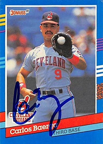 Sports Memorabilia Autograph Warehouse 344739 Carlos Baerga Autographed Baseball Card - Cleveland Indians SC 1991 Donruss No. 274