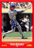 Autograph Warehouse 245949 Steve Buechele Autographed Baseball Card - Texas Rangers 1988 Score - No. 306
