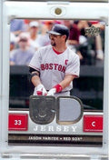 2008 Upper Deck Jason Varitek Boston Red Sox Game Worn Jersey Baseball Card
