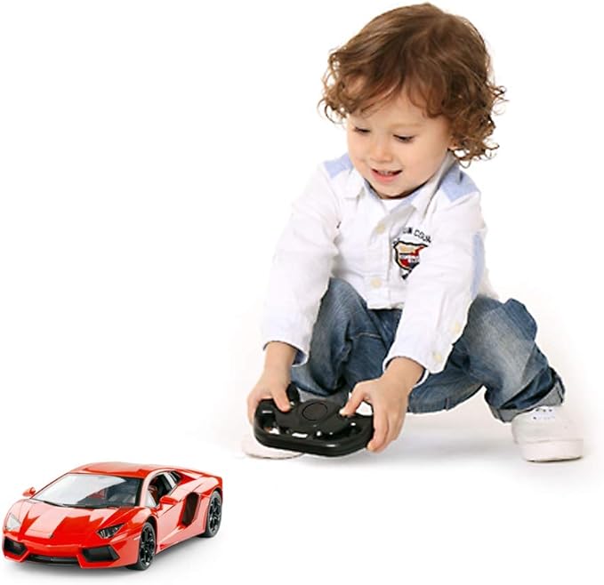 RASTAR RC Car 1:14 Lamborghini Aventador LP700-4 Remote Control Car for Boys 8-12 Working Lights - Orange 2.4GHz RC Lamborghini Toy Car