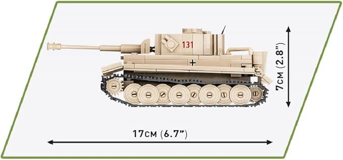 COBI Historical Collection Panzer VI Tiger 131 Tank Building Set 340 Pieces