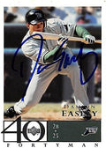 Sports Memorabilia Autograph Warehouse 247848 Damion Easley Autographed Baseball Card - Tampa Rays 2003 Upper Deck Fortyman - No. 80