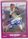 Sports Memorabilia Autograph Warehouse 247162 Doug Drabek Autographed Baseball Card - Pittsburgh Pirates 1988 Score - No. 51 Glossy