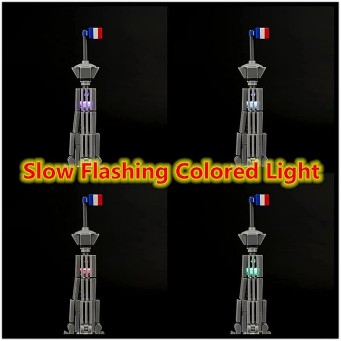 LED Light for (Architecture Paris with Eiffel Tower) Building Blocks Set - Compatible with Lego 21044 Skyline Building Model (Model Set Not Included)