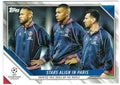 LIONEL MESSI KYLIAN MBAPPE Neymar Jr. 2021-22 Topps UEFA Champions League Soccer Card #62 CL Paris Saint-Germain