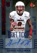 Sports Memorabilia Autograph Warehouse 291552 2015 Panini Draft Picks Foil Gerod Holliman Autographed No.189 Football Card - Louisville Cardinals Safety