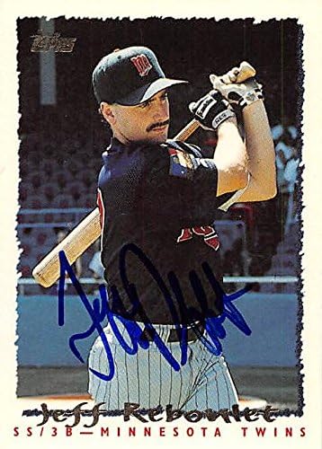 Sports Memorabilia Autograph Warehouse 246540 Jeff Reboulet Autographed Baseball Card - Minnesota Twins 1995 Topps - No. 359