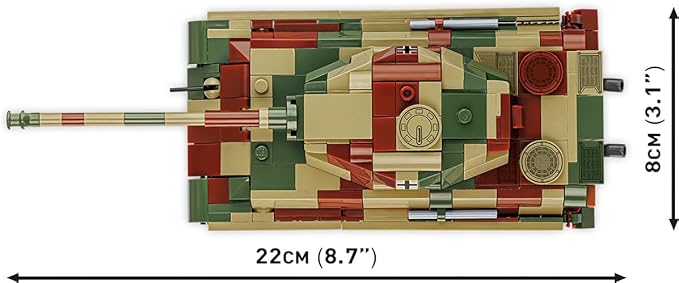 COBI Historical Collection Pz.Kpfw. VI B Tiger II Konigstiger Tank Building Set 500 Pieces