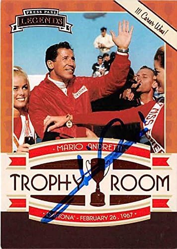Sports Memorabilia Autograph Warehouse 291257 2011 Press Pass Legends Mario Andretti Autographed Trading No.57 Card - Nascar Racer Hall of Fame