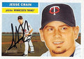 Sports Memorabilia Autograph Warehouse 245110 Jesse Crain Autographed Baseball Card - Minnesota Twins 2005 Topps Heritage - No. 342