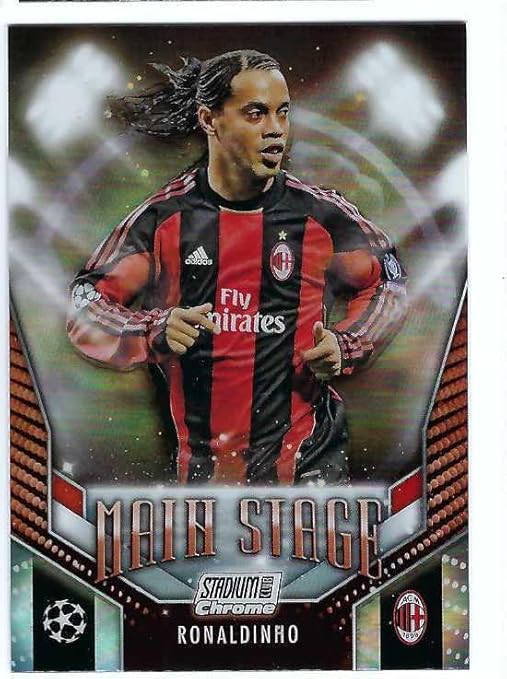 RONALDINHO 2023-24 Topps Stadium Club Chrome UEFA Club Competitions Main Stage Soccer Card #MS-RDI FC Barcelona Brazil