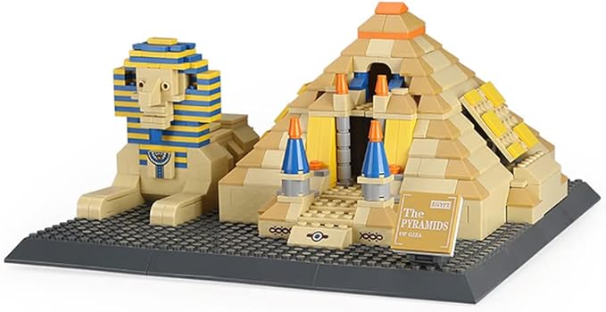 643Pcs Great Pyramid of Giza &amp Sphinx Egypt Building Set World Landmark Architecture Model Collectible Toy for Kids and Adults