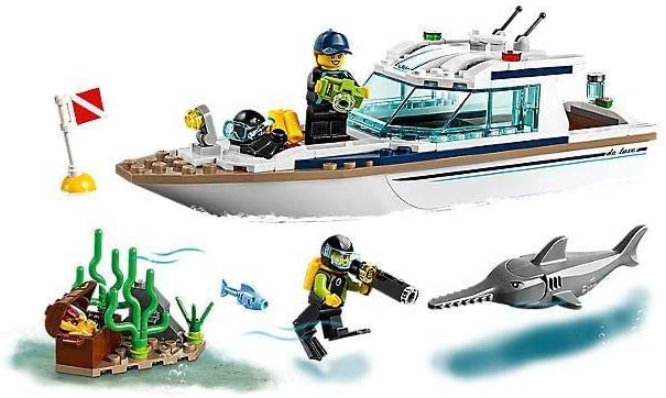 LEGO City Great Vehicles Diving Yacht 60221 Building Kit (148 Pieces)