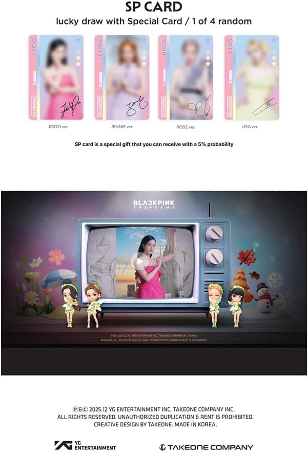Black.Pink The Game Coupon Card Collection [Weathering with Black.Pink]