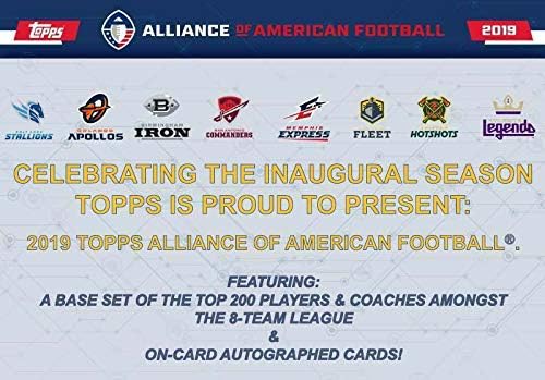 Topps 2019 Alliance of American Football - Value Box Multicolor