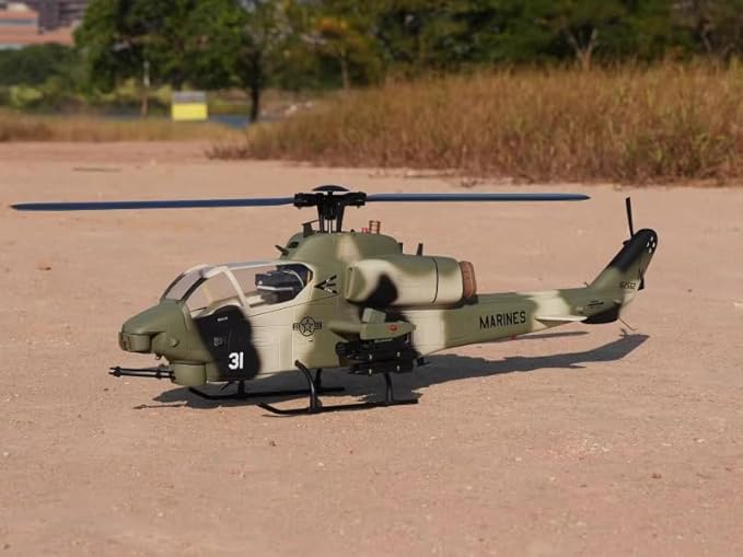 ZYHOBBY ROBAN 470 Size AH-1 Cobra Military Camouflage RTF RC Helicopter X2 GPS Model for Adults