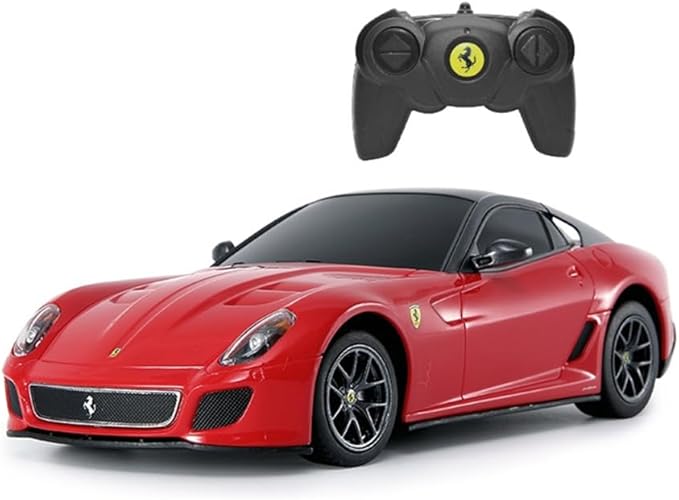 RASTAR 46400 1/24 Ferrari 599 GTO RC Car - Ideal Gifts for Play &amp Display - Officially Licensed Toy Car Model with Remote Controller for Kids Teens &amp Adults - Red