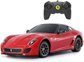 RASTAR 46400 1/24 Ferrari 599 GTO RC Car - Ideal Gifts for Play &amp Display - Officially Licensed Toy Car Model with Remote Controller for Kids Teens &amp Adults - Red