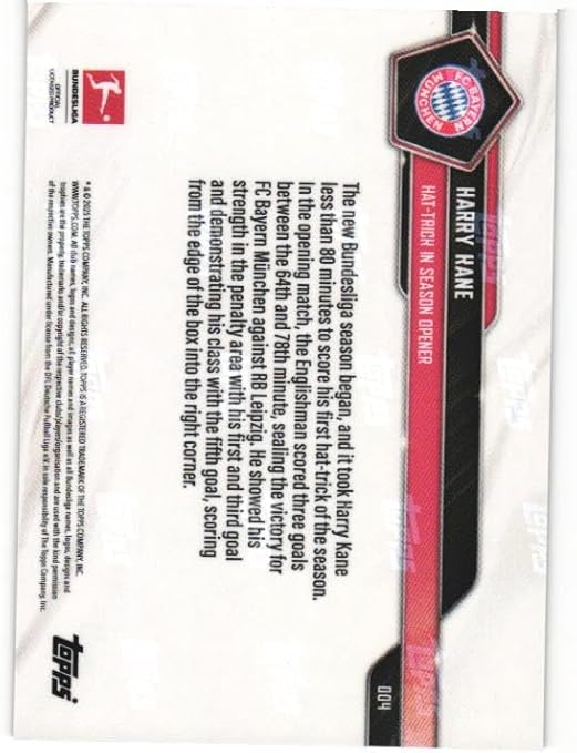 HARRY KANE 2025-26 Topps Now Bundesliga #4 GOLD FOIL PARALLEL Soccer Card Numbered to only 50 Made! FC Bayern Munchen England