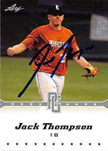 Autograph Warehouse 302177 2013 Leaf Draft Jack Thompson Autographed No.198 Rookie Baseball Card - Georgia State