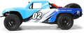 FunXylophy RC Sport Racing Drift Car 1/32 2.4G Mini RWD RC Electric Straight Bridge Off-Road Short Truck Model (KIT Version/Blue)