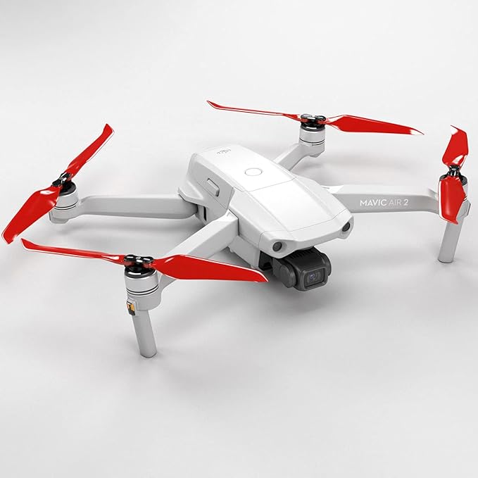 Master Airscrew Stealth Propellers for DJI Mavic Air 2 - Red 4 pcs