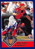 Autograph Warehouse 244963 Michael Barrett Autographed Baseball Card - Montreal Expos44 FT 2003 Topps - No. 255