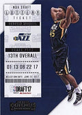 2017-18 Panini Contenders NBA Draft Lottery Ticket - Donovan Mitchell - Utah Jazz Basketball Rookie Card RC #13