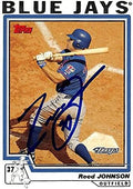 Sports Memorabilia Autograph Warehouse 302270 2003 Reed Johnson Autographed No.472 Baseball Card - Toronto Blue Jays