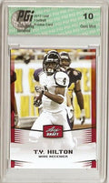 Ty Hilton 2012 Leaf Football Rookie Card PGI 10 Gem Mint