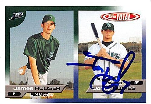 Autograph Warehouse 302134 2005 Topps Jonny Gomes Autographed No.700 Baseball Card - Tampa Rays