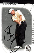 Autograph Warehouse 247880 Steve Stricker Autographed Trading Card - Golf Golfer PGA 2001 Upper Deck Sp Preview - No. 18