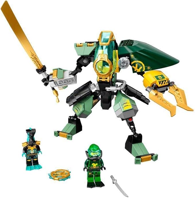 LEGO NINJAGO Lloyd’s Hydro Mech 71750 Building Kit Underwater Playset with NINJAGO Lloyd and Mech Role-Play Action for Boys and Girls Ages 7 and Up