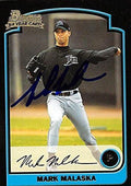 Sports Memorabilia Autograph Warehouse 247738 Mark Malaska Autographed Baseball Card 2003 Bowman 1st Year No. 254 Rookie - Tampa Rays