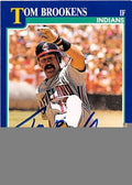 Autograph Warehouse 246167 Tom Brookens Autographed Baseball Card - Cleveland Indians 1991 Score - No. 106