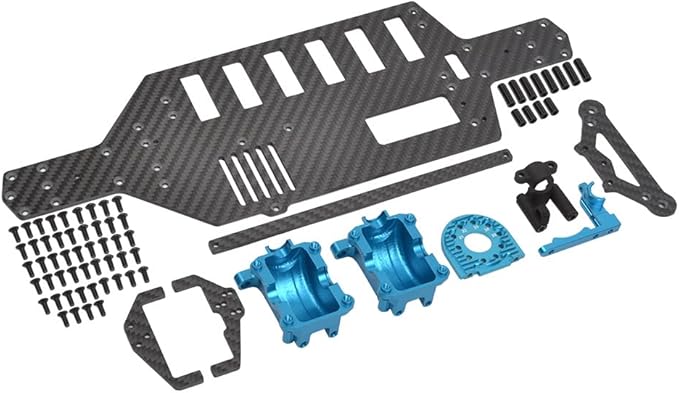 Carbon Lower Deck Case for Tamiya TT-02 TT-02RS TT-02FT Chassis Upgrades