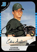 Sports Memorabilia Autograph Warehouse 247642 Chris Seddon Autographed Baseball Card - Tampa Rays 2005 Bowman 1st Year - No. 208 Rookie