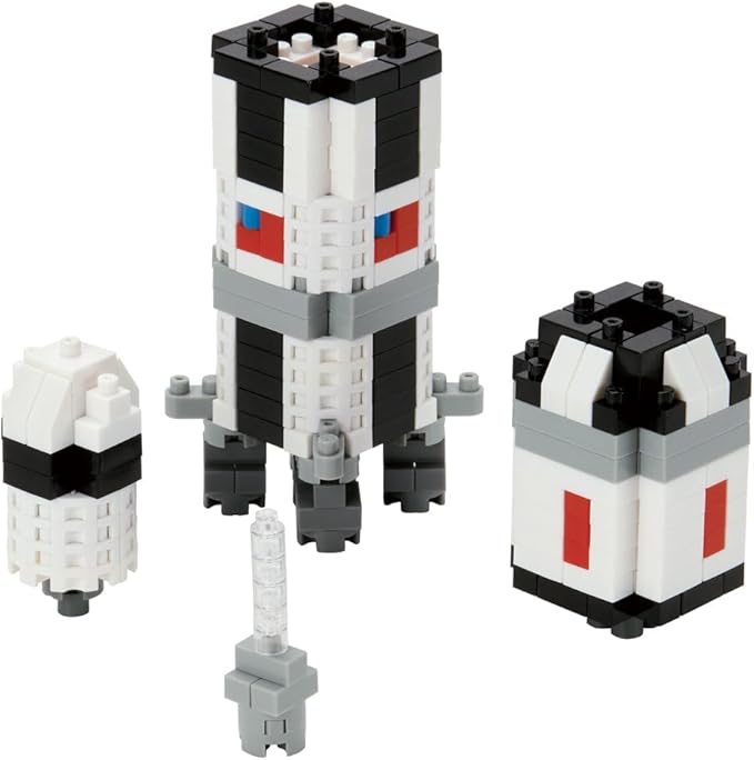 nanoblock - Space - Saturn V Rocket Sight to See Series Building Kit Small