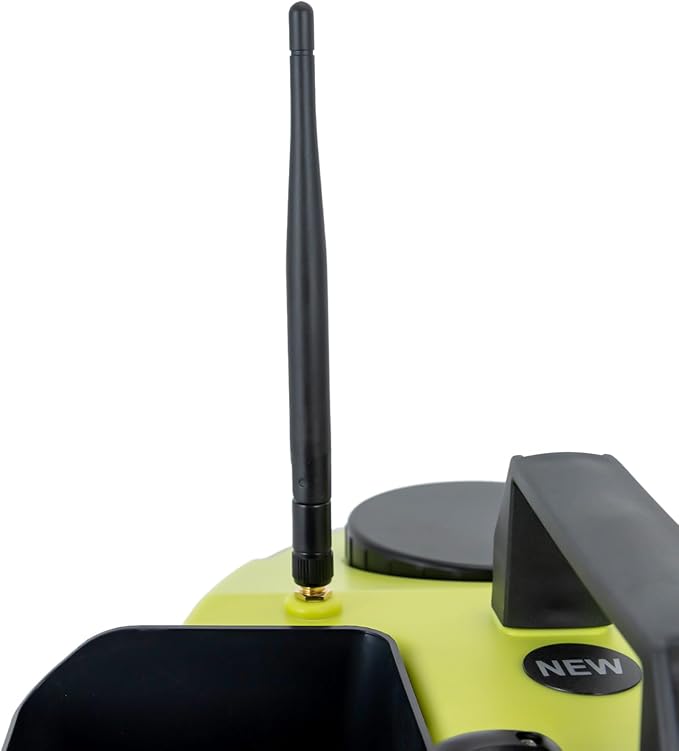 RC Bait Boat 600m/1968ft Long-Distance Control Surf Fishing Bait Boat 4.4LBS Loading Capacity with Dual 5200mAh Battery and LCD for Lake/Ocean Angling Auto Navigation (Green with light strip)