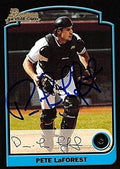 Sports Memorabilia Autograph Warehouse 247758 Pete Laforest Autographed Baseball Card 2003 Bowman 1st Year No. 247 Rookie - Tampa Rays