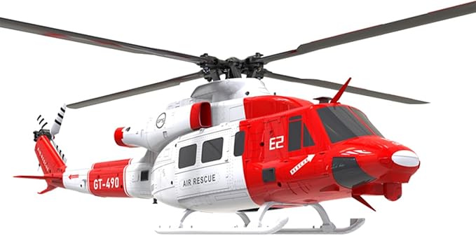 GOOSKY E2 UH-1Y RC Helicopter 2.4G 6CH Dual Brushless Simulation Stunt Aircraft Model with GPS Auto-Stabilization One-Key Return (RTF Version)