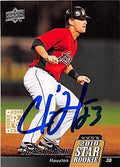 Sports Memorabilia Autograph Warehouse 248033 Chris Johnson Autographed Baseball Card - Houston Astros 2010 Upper Deck - No. 23 Rookie
