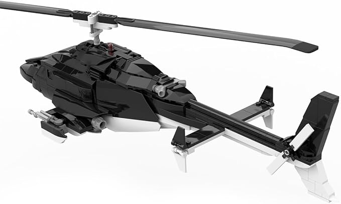 MOC-149250 Air Helicopter Building Blocks Set - 1039 Piece MOC Helicopter Model DIY Creative Assembly Kit for Adults Collectible Display &amp Home Decoration