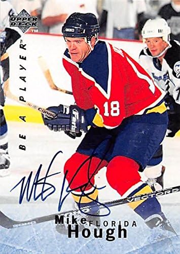 Sports Memorabilia Autograph Warehouse 249026 Mike Hough Autographed Hockey Card - Florida Panthers 1996 Upper Deck BAP - No. S122