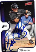 Sports Memorabilia Autograph Warehouse 247728 Russ Johnson Autographed Baseball Card - Tampa Rays 2002 Upper Deck Victory - No. 54