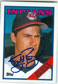 Sports Memorabilia Autograph Warehouse 246278 Scott Bailes Autographed Baseball Card - Cleveland Indians 1988 Topps - No. 107