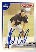 Sports Memorabilia Autograph Warehouse 291649 1995 Topps Total Garrett Atkins Autographed No.156 Baseball Card - Colorado Rockies FT