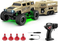 1:64 Scale Mini RC Crawler with Gyro Full Proportional RTR 2.4Ghz Remote Control Truck with RGB Lights (E88-Yellow)